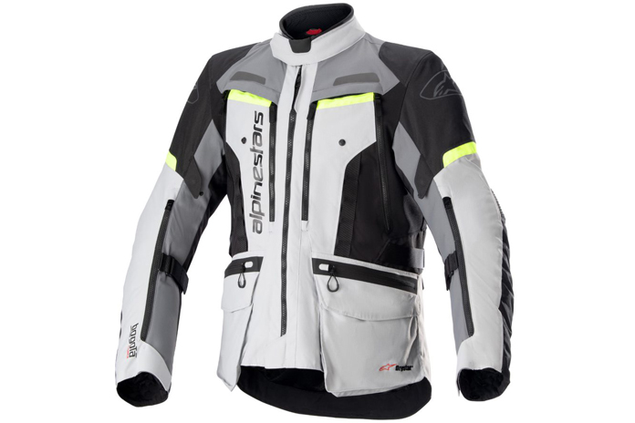 Alpinestars Bogota Pro Drystar Motorcycle Jacket Grey/Yellow