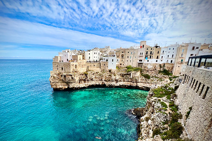 Edelweiss Bike Travel Southern Italy Delights and Twisties Tour Polignano a Mare