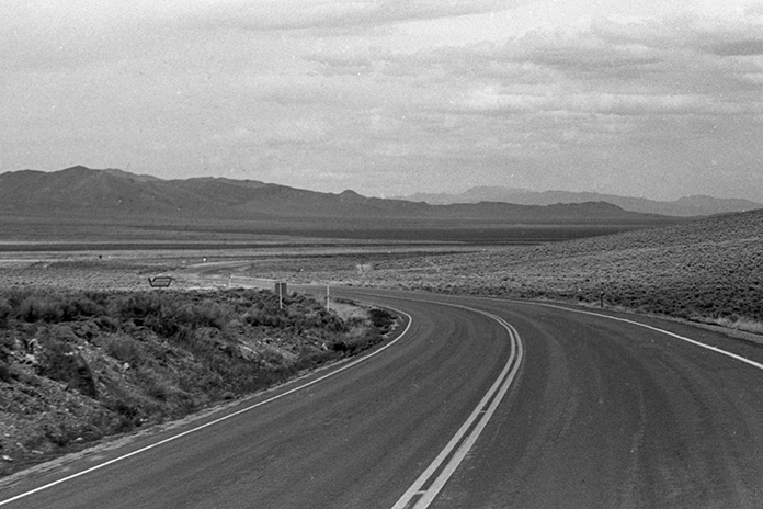 Two-Up on a 1971 Triumph Daytona T100R Loneliest Road in America Nevada